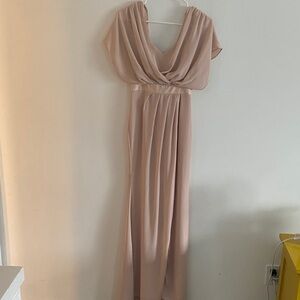 ASOS bridesmaid’s pastel cream color dress Zise 0